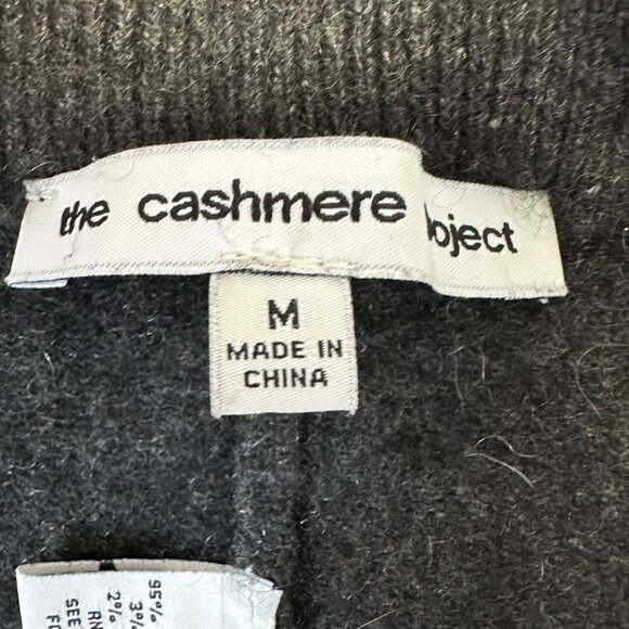 The Cashmere Project Cashmere Jogger Legging Pants Size M Gray Loungewear Comfy - Picture 3 of 11